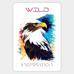 Eagle Wild Nature Animal Colors Art Painting Sticker